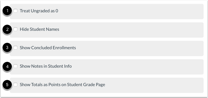 Select Gradebook Settings