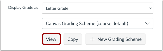 View Grading Scheme