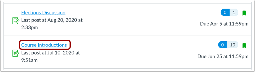 Subscribe on Discussions Index Page