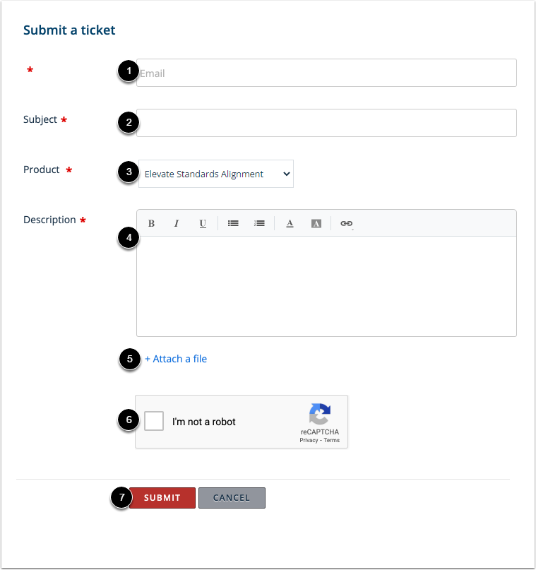 Submit Support Ticket