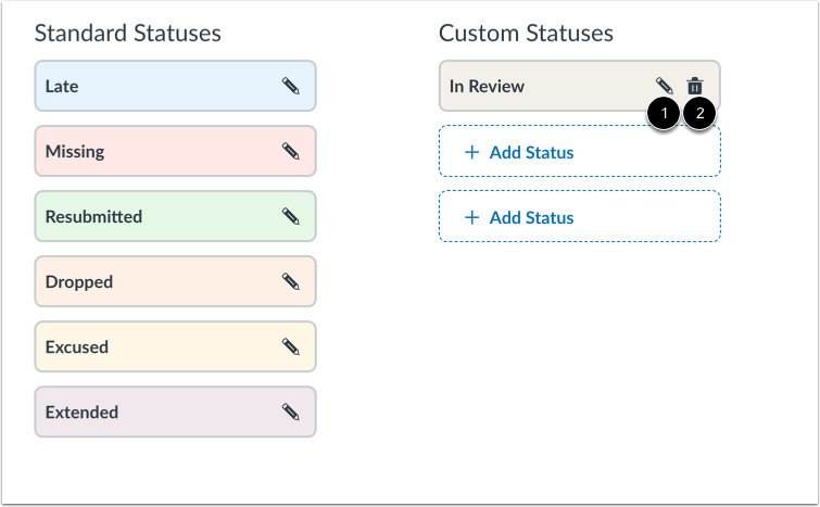 Modify Custom Status