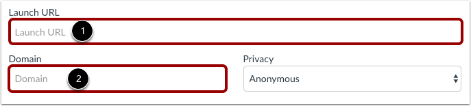 Add Launch URL and Domain