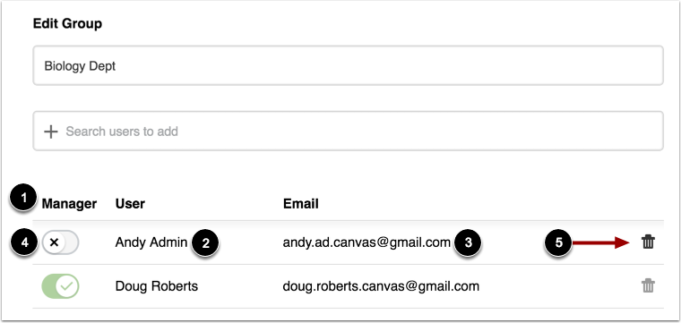 Manage Group Members