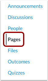 Open Pages