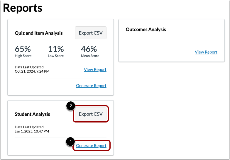 Open Student Analysis