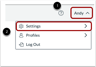 Open and Edit Profile