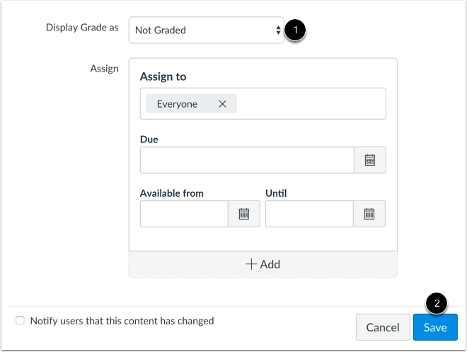 Remove from Gradebook