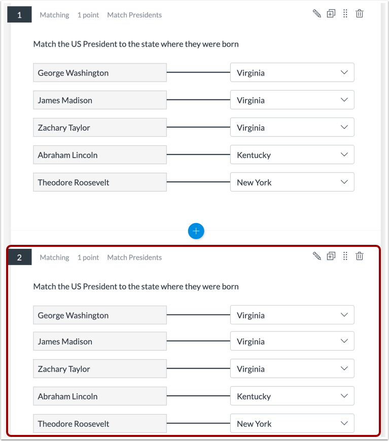 View Copied Question