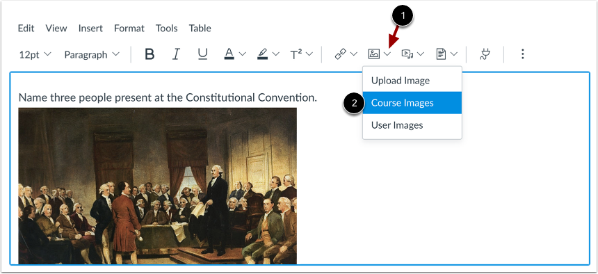 Add Images to Quiz Question