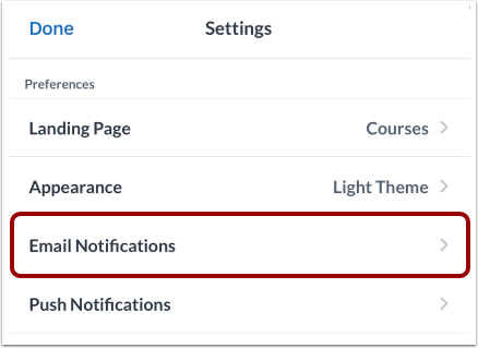 View Email Notifications