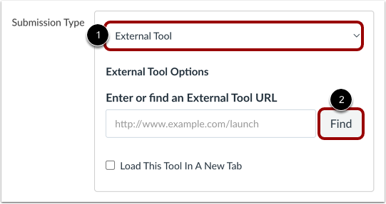 Select Submission Type