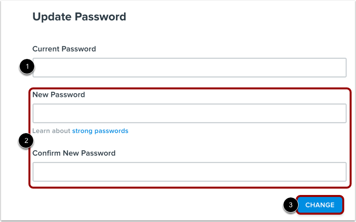 Enter Password Details