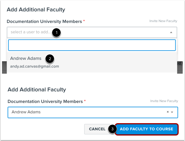 Select Faculty Member