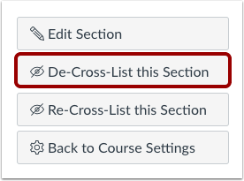 De-Cross-List This Section