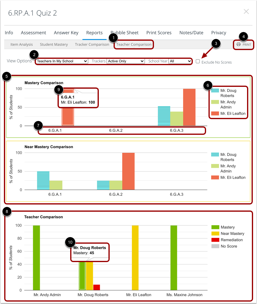 View Teacher Comparison