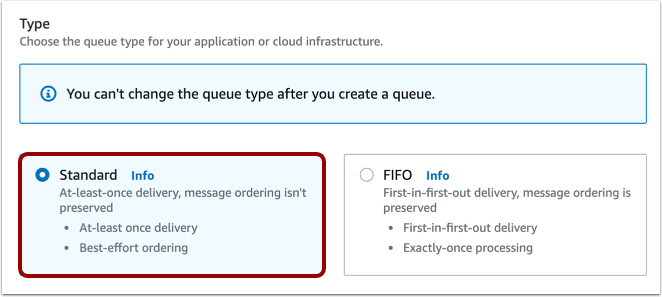 Select Standard Queue