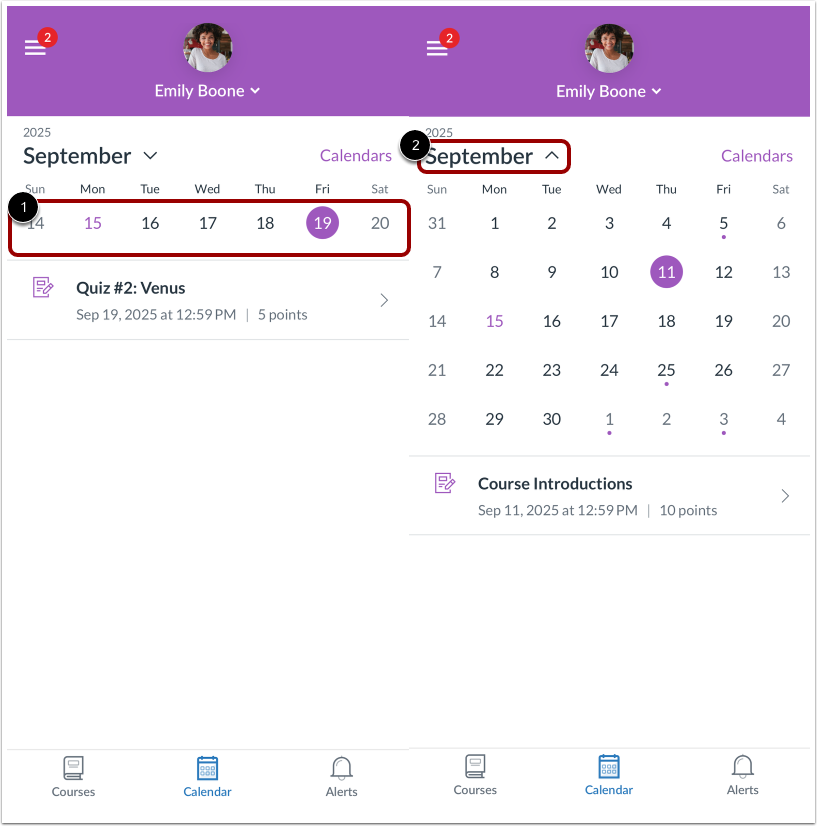 View additional dates