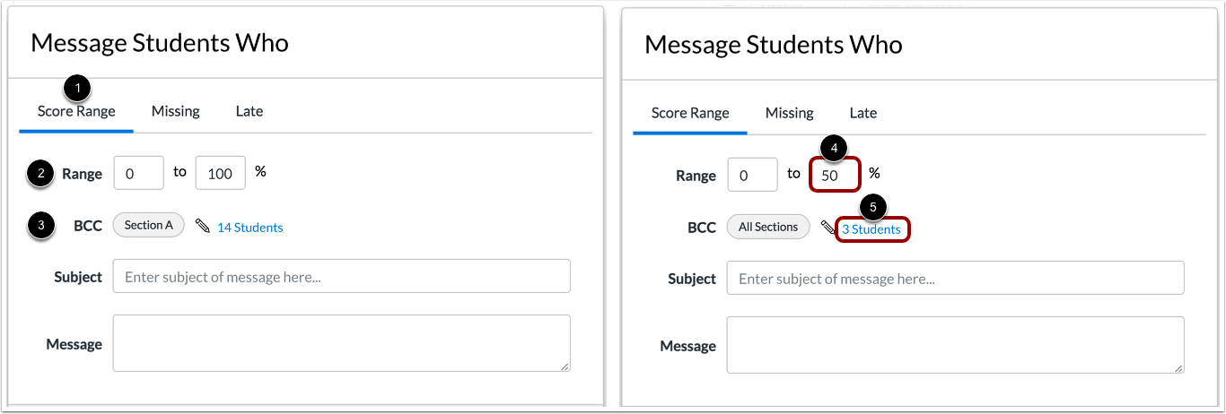 Message Students Who