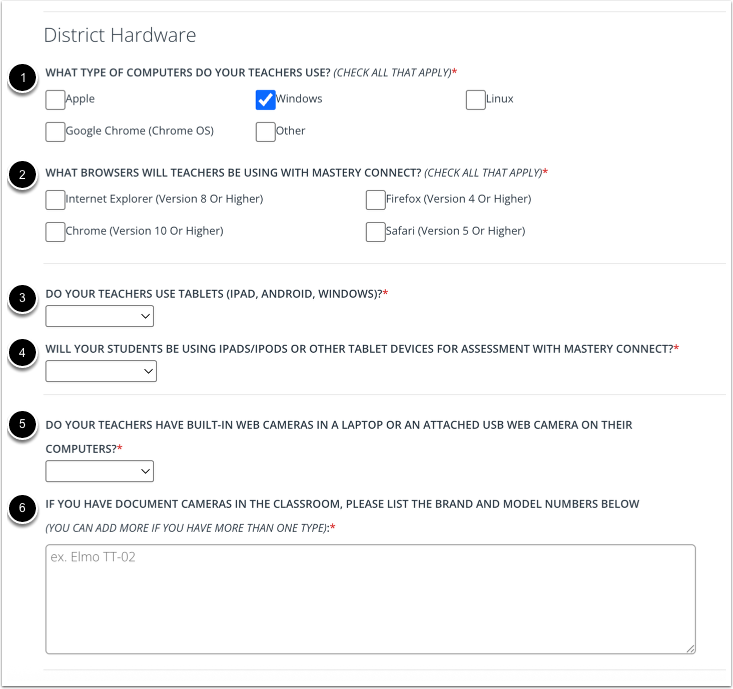 Edit District Hardware