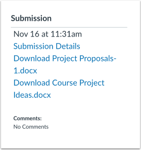 Veiw Submission in Canvas