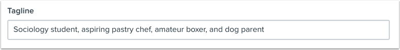 Update Tagline