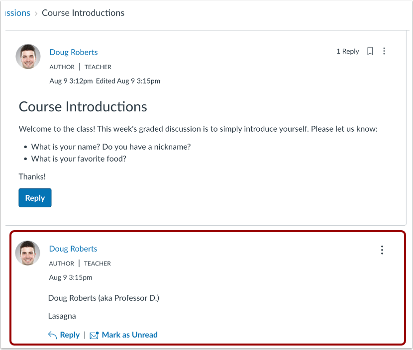 View Discussion Replies