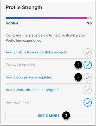 View Profile Strength Meter