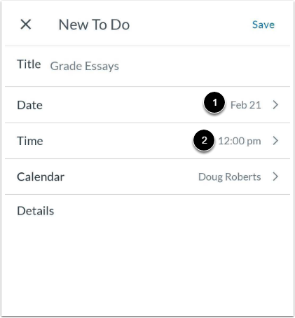 Select Date and Time