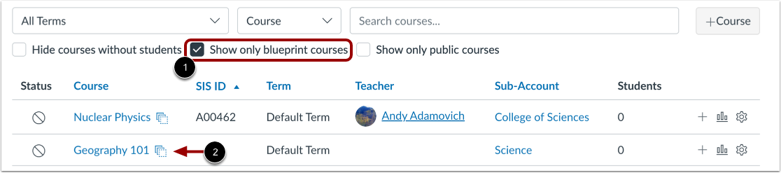 View Bueprint Courses