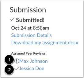 View Assigned Peer Review