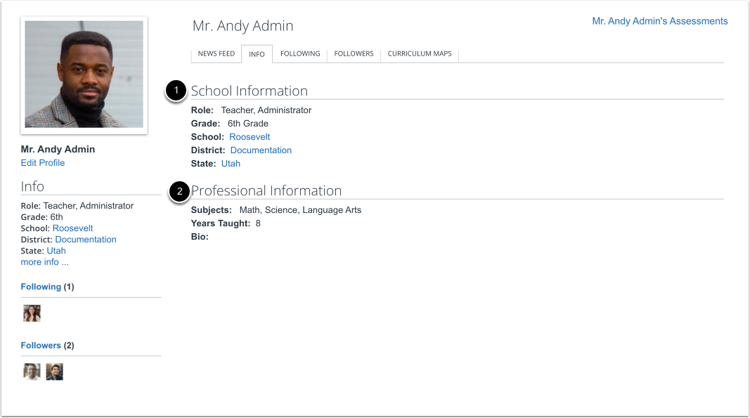 View School and Professional Information