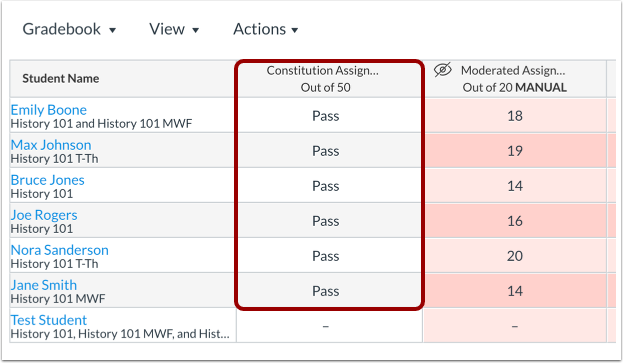 Assignment Grading Schemes