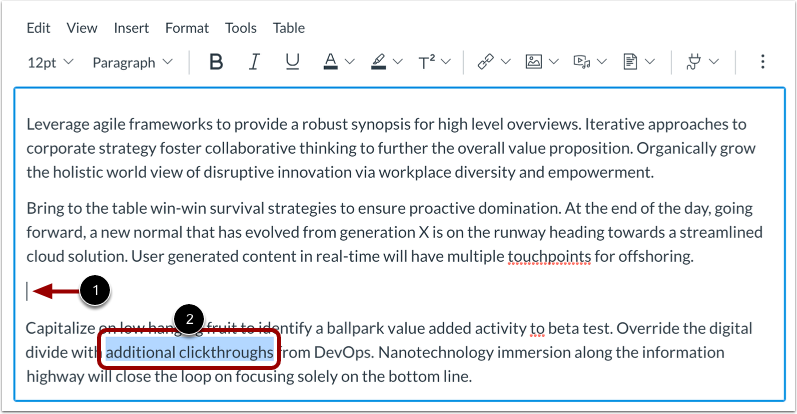 Select Link Location