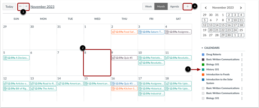 How do I add an event to a course calendar? - Instructure Community