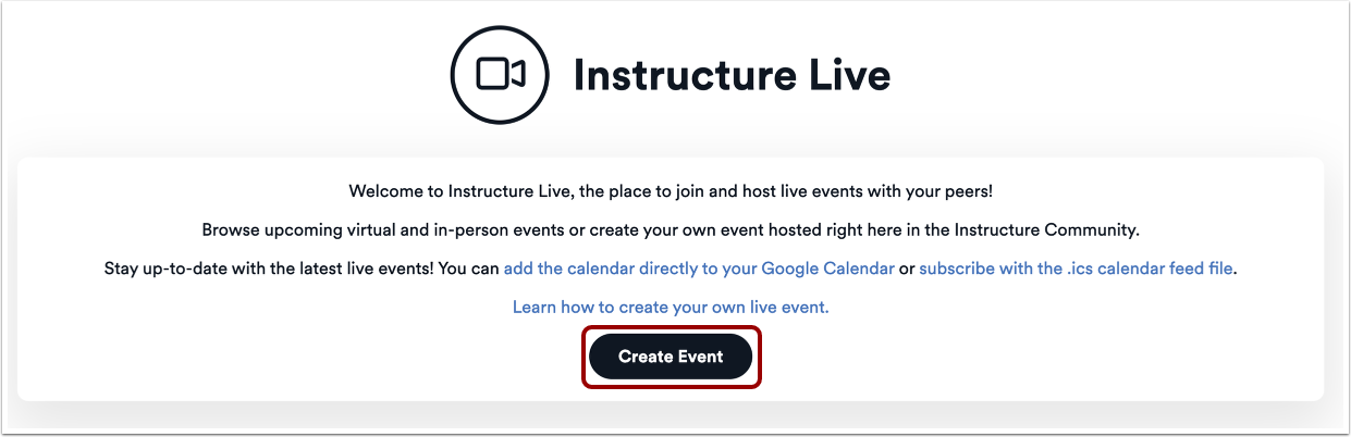 Create an Event