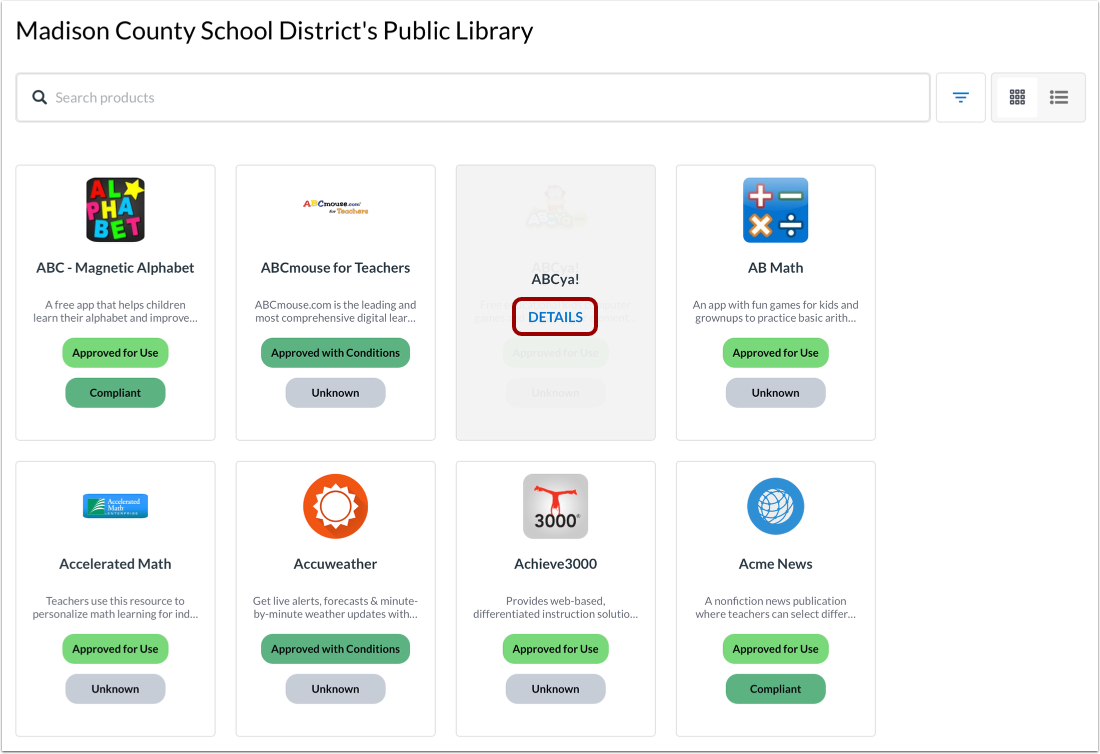 Grid View Open Product Details
