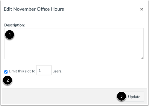 Edit Appointment Details