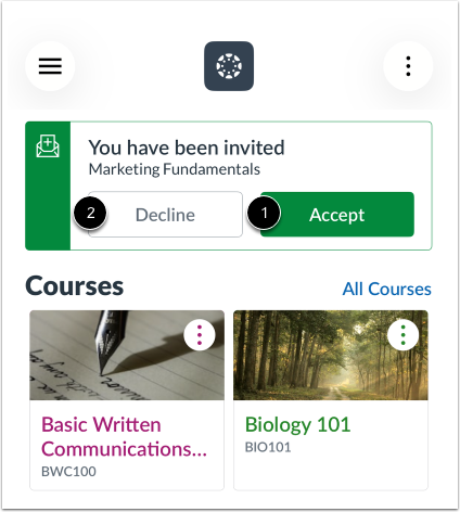 How do I use the Dashboard in the Canvas app on my iOS device ...