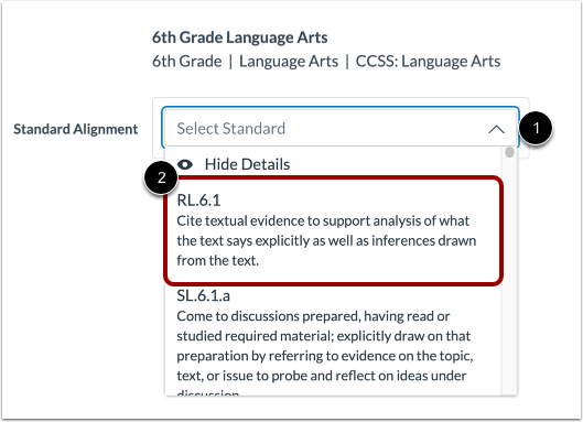 View Assignment in Mastery Tracker Students Tab
