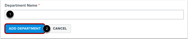 Enter Department Details