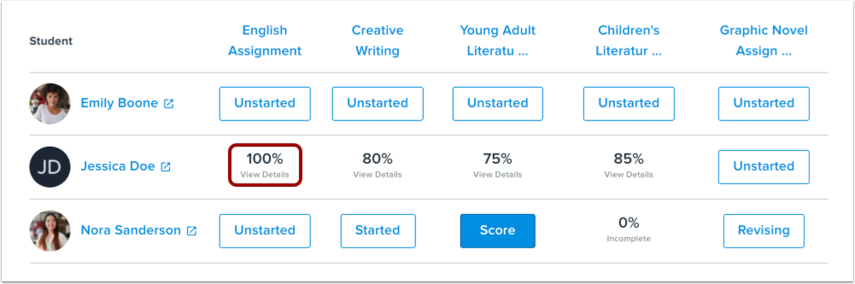 How do I view grades in my course in Portfolium Course Assessment ...