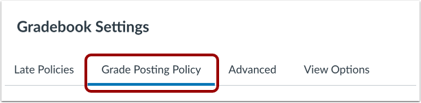 View Grade Posting Policy