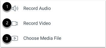 Select Recording Option