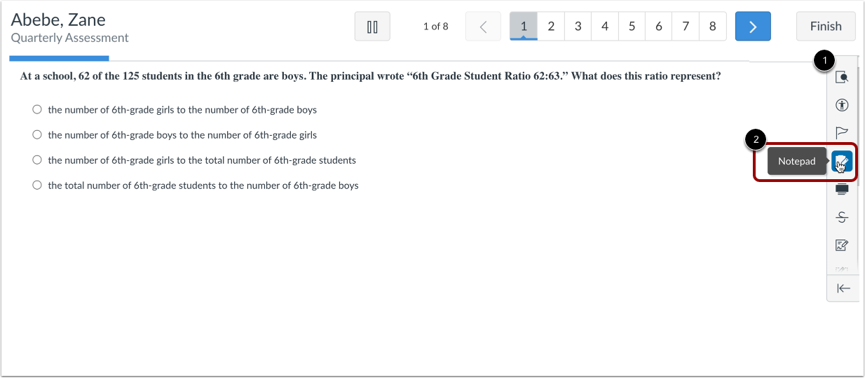 View Student Assessment