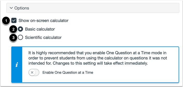 Enable On-Screen Calculator