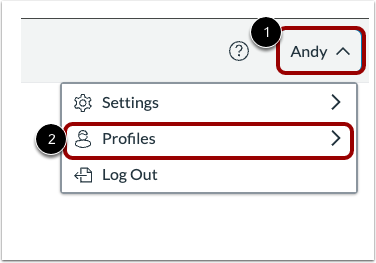 Open and Edit Profile