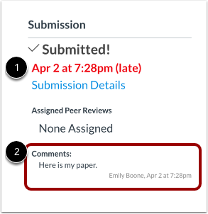 Review Assignment Comments
