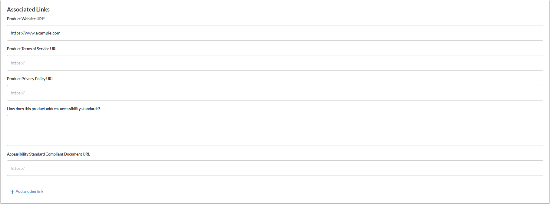 Add Associated Links