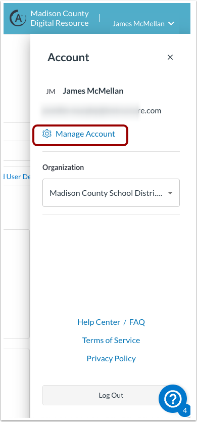 Open Manage Account