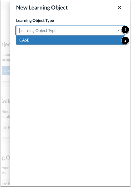 Select Learning Object Type